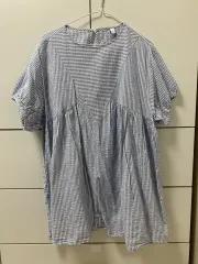 AFTERMONDAY ストライプ ONE PIECE ブラウス