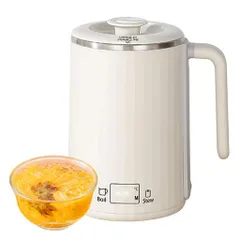「45°C/60°C/80°C/100°C」MACOLAUDER電気ケルト450mlマグカップ型電気なべ湯沸かしケトル電気ポット304ステンレス製茶倉のサムネイル
