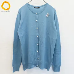 パドカレ Pas de calais ニットカーディガン ビジュー パールボタン レディース [w842163i]のサムネイル