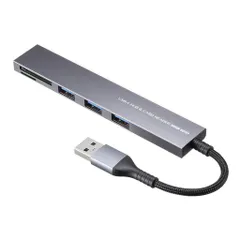 サンワサプライUSB5Gbps3ポートスリムハブ(カードリーダー付き・USBA接続)USB-3HC320MS