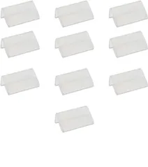 カードスタンドアクリルスタンドカード立てL型ミニ4*2cmショーカード値札立てクリアPOPスタンドカード立て10個セット横入れ卓上名札広告プライスカード