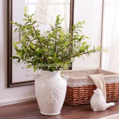 花瓶 フラワーベース 置物 インテリア ホワイト 白 お洒落 生け花 白磁 モダン インテリア リビング 寝室 玄関 シンプル ドライフラワー 可