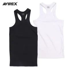 アヴィレックス【AVIREX】783-5937001 / 6143503《DAILY/デイリー》RIB TANK TOP BACK CROSS リブ タンクトップ バッククロス デイリーウェア メンズのサムネイル