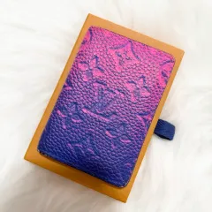 正規品 Louis Vuitton ルイヴィトン モノグラム トリヨン ブルー ローズ オーガナイザー カードウォレット 限定モデル