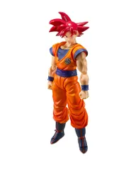 TAMASHII NATIONS S.H.フィギュアーツ ドラゴンボール超 スーパーサイヤ人ゴッド孫悟空-正しき心がもたらすサイヤ人の神- 約140mm PVC&ABS製 塗装済み可動フィギュア