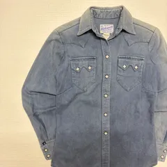 米国製 ロックマウント ウエスタンシャツ ソートゥース ダイアモンドスナップ USA製 Rockmount Ranch Wear ヴィンテージ 古着 70s 80s TRU-WEST メンズ レディース アメカジ カウボーイ ブルー 希少【6021SA】