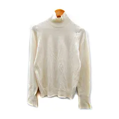 ザラ ZARA ニット カットソー 長袖 ハイネック 無地 S オフホワイト /SY34