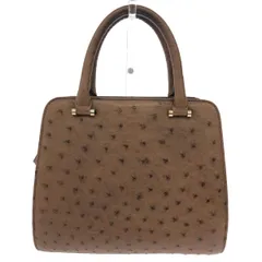hand bag ハンドバッグ オーストリッチ/ハンドバッグ  フルポイント    ブラウン レディース / 240001180979