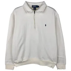 古着 ラルフローレン Ralph Lauren POLO by Ralph Lauren 襟付き ハーフジップスウェットシャツ トレーナー メンズM相当/eaa606038