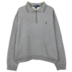 古着 ラルフローレン Ralph Lauren POLO by Ralph Lauren 襟付き ハーフジップスウェットシャツ トレーナー メンズXL相当/eaa606039