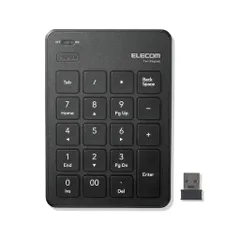 エレコムUSB-Aテンキーワイヤレス(レシーバー付属)パンタグラフ薄型ブラックTK-TDP019BK