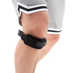 Lixinsunbuひざ用子供膝バンド子供オスグッドトラップバレーボールランニングサッカーバスケットボール用パッド付き青少年スポーツブレース(M)