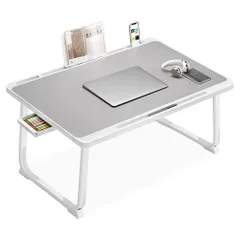 折りたたみテーブルベッドテーブルラップデスクノートパソコンスタンドPCスタンドノートパソコンデスクミニテーブルベッドテーブルPCパソコンテーブルちゃぶ台ローテーブル腕保護軽…