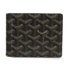 GOYARD ゴヤール サン トマ サントマ 2つ折財布 二つ折り札入れ マネークリップ式 ビルクリップ ヘリンボーン柄 PVC ブラック STTHOMPMLTY02CL02Pのサムネイル