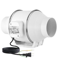 中間取付形ダクトファン 100mm 強力 風量:275㎥/h ダクト用換気扇
