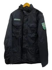 古着 kappa (カッパ) 中綿ジャケット ナイロン ワッペン サッカー スポーツ 26164 XL ネイビー メンズ/078