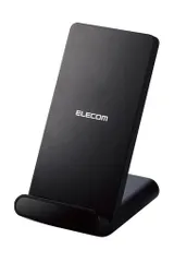 エレコムワイヤレス充電器Qi正規認証品スタンド5Wケーブル付属動作確認用LED縦・横置き対応USB充電器は別売りブラックW-QS09BK