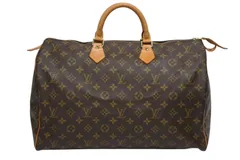 LOUISVUITTON ルイヴィトン スピーディ40 ハンドバッグ M41526 モノグラムキャンバス ゴールド金具 ブラウン 美品 中古 4b010837
