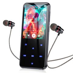 [2024 신등장] MP3 플레이어 AGPTEKBluetooth5.364GB 내장 2.4"스크린 스피커 탑재 HiFi 음악 플레이어 500mAh 배터리 내장 TF 카드 대응 128GB까지 확장 가능 FM 라디오 녹음