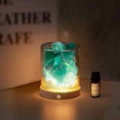 クリスタルストーン アロマディフューザー LEDライト付 - メルカリ