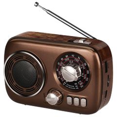 Gelielim 소형 라디오 고감도 라디오 AM/FM/SW 라디오 USB/TF 카드 대응 MP3 플레이어 대음량 레트로 라디오 대용량 전지/USB 충전 대응 실내 오