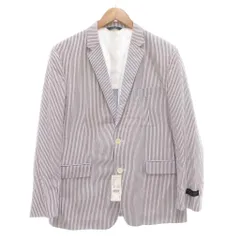 ブルックスブラザーズ BROOKS BROTHERS タグ付き テーラードジャケット 44S 背抜き シングル ストライプ グレー 春夏 /AE ■GY60