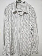48 ファーストフロア スーピマコットン ストライプ シャツ