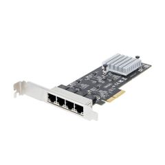 StarTech.com Network Adapter Card, PCI Express x4, 4-Port, 2.5G/Multi-Gigabit Ethernet, 2.5GBASE-T & NBASE-T, Jumbo Frames, Compatible with Various OSes, PCIe for PC