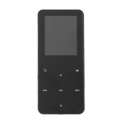MP3 플레이어, 1.8 인치 Bluetooth 음악 플레이어, HD 스피커 내장, FM 라디오, 전자책, HiFi 사운드, 미니 디자인, 스포츠, 러닝용 Bluetooth 부착 휴대용 MP3 플레이어(검정)