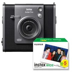 （フィルム50枚付）富士フィルム　ハイブリッドインスタントカメラ　チェキワイドEvo　 INS WIDE EVO BLACK