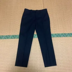 [ノーブランド]　メンズ　黒スラックス　クリーニング済