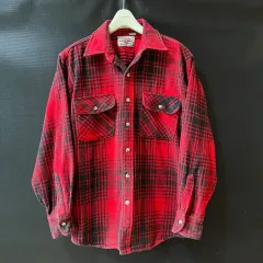 M) 70年代 リーバイス USA メイド アラスカ フランネル シャツ