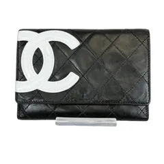 【人気・美品】CHANEL シャネル ラムスキン カンボンライン マトラッセ ココマーク フラップ ミディアム ウォレット 二つ折り財布 長財布 9番台 シルバー金具 ブラック 黒色 ピンク レザー 本革 メンズ レディース ユニセックス2004～2005年製