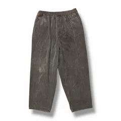 YOKO SAKAMOTO 25AW WIDE EASY PANTS - NATURAL GARMENT DYE MICRO CORDUROY ワイドイージーパンツ コーデュロイパンツ ヨーコサカモト YS-25AW-66 ブラック L （6407M）