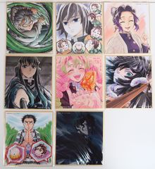 鬼滅の刃 黒死牟&猗窩座 特別放送版 2025 提供イラスト複製ミニ色紙