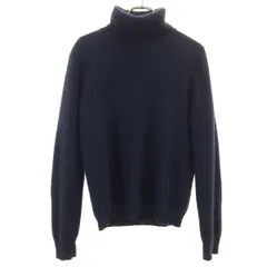 UNIQLO ユニクロ カシミヤ100% 長袖 セーター M ネイビー ニット レディース 古着