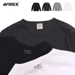 アヴィレックス【AVIREX】783-4930019 / 6153481《DAILY/デイリー》RIB L/S CREW NECK T-SHIRT/リブ 長袖 クルーネック Tシャツ ロンT デイリーウェア メンズ