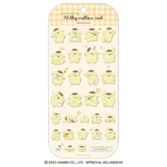 日本正規品 サンリオ ポムポムプリン ミルキーメロウ ステッカー