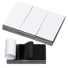 BRAVESHINE面ファスナー両面テープ付き超強力面ファスナーテープ5cmx10cmオスメスセット防水タイプ固定用