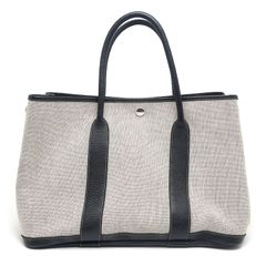 超美品】エルメス ガーデンパーティPM トワルアッシュ グレー □G刻印 