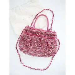 ANTEPRIMA　アンテプリマ 　ワイヤーバッグ　2WAY　ショルダーバッグ　ハンドバッグ　ピンク×シルバー　パーティー　お出掛け　送料込み　6462105