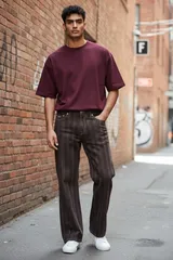 BURBERRY BLACK LABEL パンツ コーデュロイ ストライプ