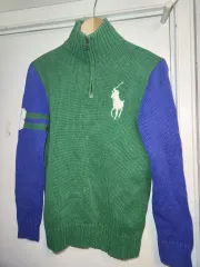 ポロラルフローレン ビックポニー ツートン ハーフジップアップ S程度