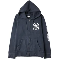 古着 GENUINE MERCHANDISE MLB NEW YORK YANKEES ニューヨークヤンキース スウェットフルジップパーカー メンズXL相当/eaa606037
