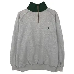 古着 ラルフローレン Ralph Lauren POLO by Ralph Lauren ハーフジップスウェットシャツ トレーナー メンズL相当/eaa606049