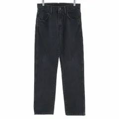 古着 ラスラー RUSTLER ブラックデニム ストレートデニムパンツ メンズw30相当/eaa404746