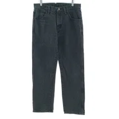 古着 ラスラー RUSTLER ブラックデニム ストレートデニムパンツ メンズw32相当/eaa404788