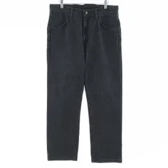 古着 ラスラー RUSTLER ブラックデニム ストレートデニムパンツ メンズw34相当/eaa404789