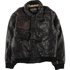 Armani Jeans A-2 レザー フライトジャケット archive - メルカリ