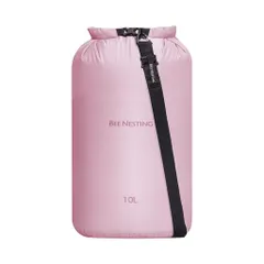 BeeNestingドライバッグ超軽量防水バッグ折りたたみスタッフバッグ完全防水ウォータープルーフバッグ防災温泉海水浴釣りビーチ水泳登山旅行便利グッズ(パープル10L)